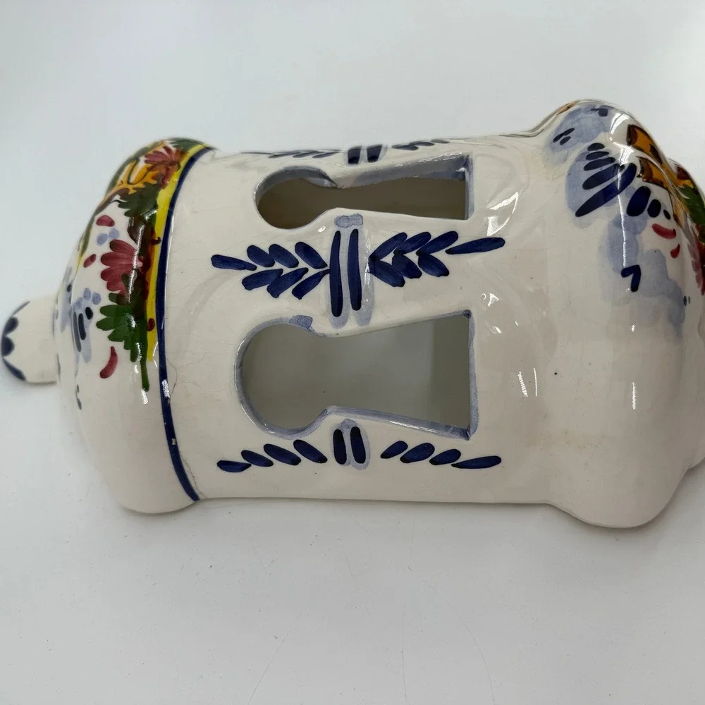 Ceramic Wall Pocket Home Decor Wall‎ Sconce White Hand Painted Mediterranean